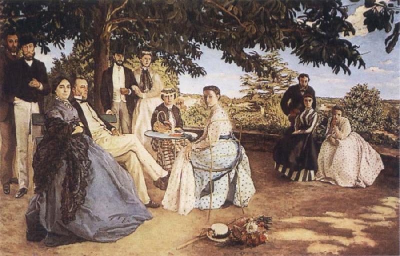 Frederic Bazille Family Reunion China oil painting art